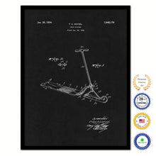 Load image into Gallery viewer, 1931 Snow Scooter Old Patent Art Print on Canvas Custom Framed Vintage Home Decor Wall Decoration Great for Gifts
