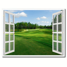 Load image into Gallery viewer, Fleming Island Golf Course Picture French Window Framed Canvas Print Home Decor Wall Art Collection

