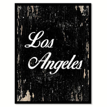 Load image into Gallery viewer, Los Angeles City Vintage Sign Black Framed Canvas Print Home Decor Wall Art Collectible Decoration Artwork Gifts
