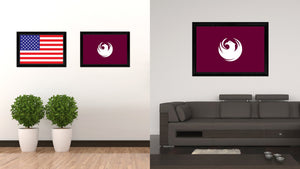 Phoenix City Arizona State Flag Canvas Print Black Picture Frame