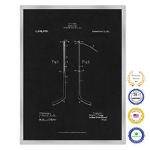 Load image into Gallery viewer, 1915 Hockey Stick Old Patent Art Print on Canvas Custom Framed Vintage Home Decor Wall Decoration Great for Gifts
