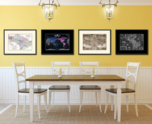 Load image into Gallery viewer, Washington DC Vintage Antique Map Wall Art Home Decor Gift Ideas Canvas Print Custom Picture Frame
