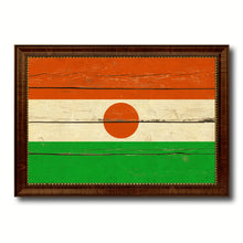 Load image into Gallery viewer, Niger Country Flag Vintage Canvas Print with Brown Picture Frame Home Decor Gifts Wall Art Decoration Artwork
