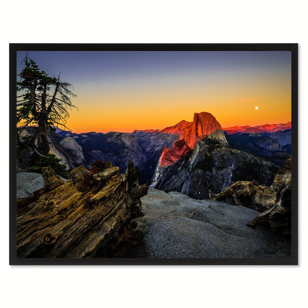 Half Dome California Landscape Photo Canvas Print Pictures Frames Home Décor Wall Art Gifts