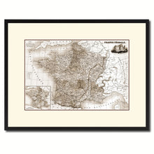 Load image into Gallery viewer, Mideavel France Crusades Vintage Sepia Map Canvas Print, Picture Frame Gifts Home Decor Wall Art Decoration
