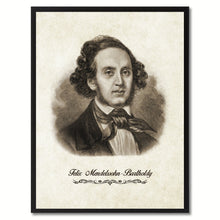 Load image into Gallery viewer, Mendelssohn Musician Canvas Print Pictures Frames Music Home Décor Wall Art Gifts
