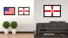 Load image into Gallery viewer, North Irish Ulster City Northern Ireland Country Flag Canvas Print Black Picture Frame
