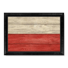 Load image into Gallery viewer, Poland Country Flag Texture Canvas Print with Black Picture Frame Home Decor Wall Art Decoration Collection Gift Ideas
