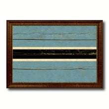 Load image into Gallery viewer, Botswana Country Flag Vintage Canvas Print with Brown Picture Frame Home Decor Gifts Wall Art Decoration Artwork
