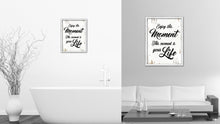 Load image into Gallery viewer, Enjoy This Moment This Moment Is Your Life Vintage Saying Gifts Home Decor Wall Art Canvas Print with Custom Picture Frame
