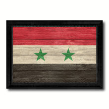 Load image into Gallery viewer, Syria Country Flag Texture Canvas Print with Black Picture Frame Home Decor Wall Art Decoration Collection Gift Ideas
