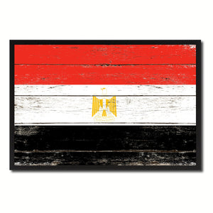 Egypt Country National Flag Vintage Canvas Print with Picture Frame Home Decor Wall Art Collection Gift Ideas