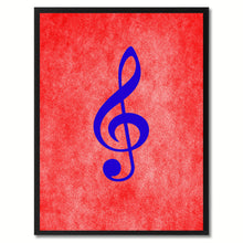 Load image into Gallery viewer, Treble Music Red Canvas Print Pictures Frames Office Home Décor Wall Art Gifts
