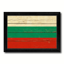 Load image into Gallery viewer, Bulgaria Country Flag Vintage Canvas Print with Black Picture Frame Home Decor Gifts Wall Art Decoration Artwork
