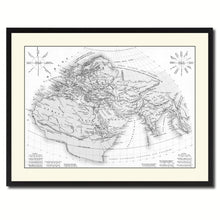 Load image into Gallery viewer, World In The Time Of Ptolomy Vintage B&amp;W Map Canvas Print, Picture Frame Home Decor Wall Art Gift Ideas
