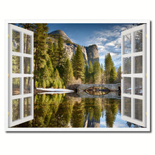 Load image into Gallery viewer, Bridal Veil Falls Yosemite National Park California Picture French Window Framed Canvas Print Home Decor Wall Art Collection
