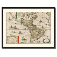 Load image into Gallery viewer, America Vintage Antique Map Wall Art Home Decor Gift Ideas Canvas Print Custom Picture Frame
