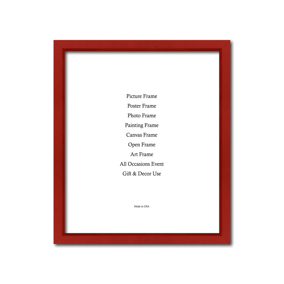 Red Colorful Wood Frame Signature Frames Perfect Modern Comtemporary P ...
