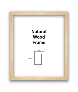 Custom for Brian Tampol - 1 Luster Paper Prints w/ Natural Wood Frame, 56" x 56" - PICKUP