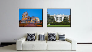 White House Washington DC Landscape Photo Canvas Print Pictures Frames Home Décor Wall Art Gifts