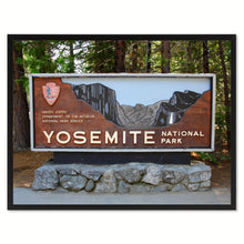 Load image into Gallery viewer, Yosemite National Park Sign Landscape Photo Canvas Print Pictures Frames Home Décor Wall Art Gifts
