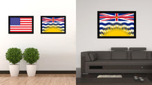 Load image into Gallery viewer, British Columbia Province City Canada Country Flag Canvas Print Black Picture Frame
