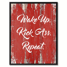 Load image into Gallery viewer, Wake Up Repeat Funny Quote Saying Gift Ideas Home Décor Wall Art

