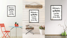 Load image into Gallery viewer, With Thoughts Of My Mother In My Heart Quote Saying Home Decor Wall Art Gift Ideas 111912
