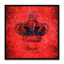Load image into Gallery viewer, Queen Red Canvas Print Black Frame Kids Bedroom Wall Home Décor
