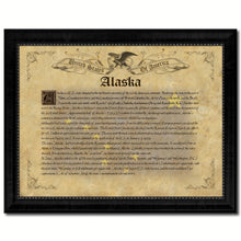 Load image into Gallery viewer, Alaska Vintage History Flag Canvas Print, Picture Frame Gift Ideas Home Décor Wall Art Decoration

