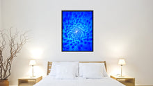 Load image into Gallery viewer, Blue Chrysanthemum Flower Framed Canvas Print Home Décor Wall Art
