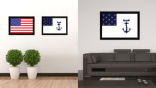 Load image into Gallery viewer, Valley Forge 1st Rhode Island Regiment Military Flag Canvas Print Black Picture Frame Gifts Home Decor Wall Art
