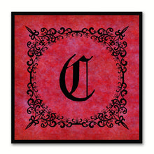 Load image into Gallery viewer, Alphabet C Red Canvas Print Black Frame Kids Bedroom Wall Décor Home Art

