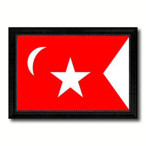 South Carolina Secession US Historical Civil War Military Flag Canvas Print Black Picture Frame Gifts Home Decor Wall Art
