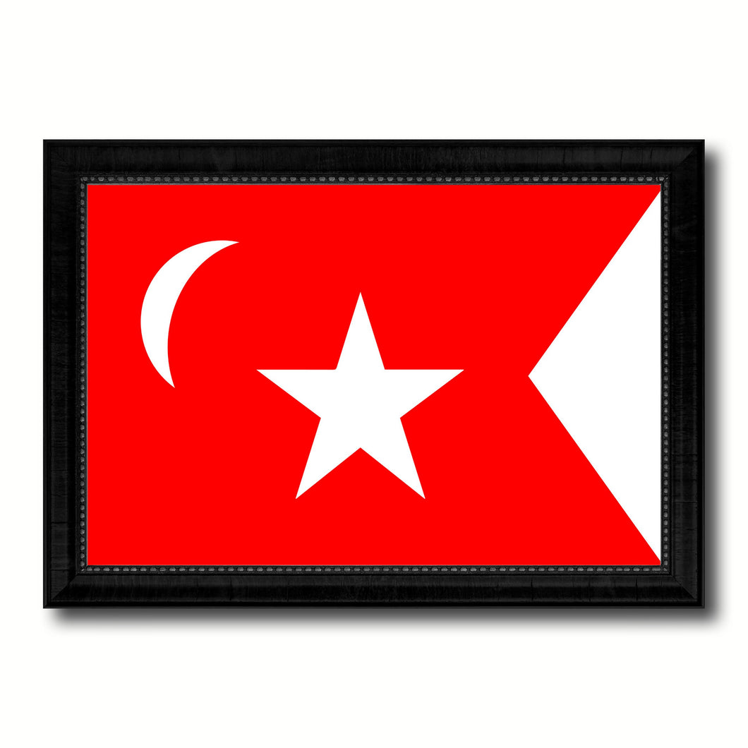 South Carolina Secession US Historical Civil War Military Flag Canvas Print Black Picture Frame Gifts Home Decor Wall Art