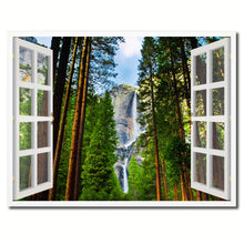 Load image into Gallery viewer, Waterfalls Yosemite National Park California Picture French Window Framed Canvas Print Home Decor Wall Art Collection
