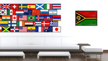 Load image into Gallery viewer, Vanuatu Country National Flag Vintage Canvas Print with Picture Frame Home Decor Wall Art Collection Gift Ideas
