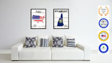 Load image into Gallery viewer, New Hampshire State Flag Gifts Home Decor Wall Art Canvas Print Picture Frames

