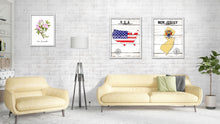 Load image into Gallery viewer, New Jersey Flag Gifts Home Decor Wall Art Canvas Print with Custom Picture Frame
