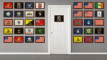 Load image into Gallery viewer, Pow Mia Military Flag Texture Canvas Print with Brown Picture Frame Home Decor Wall Art Gifts
