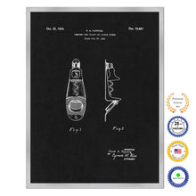 Load image into Gallery viewer, 1929 Combined Cork Puller and Bottle Opener Old Patent Art Print on Canvas Custom Framed Vintage Home Decor Wall Decoration Great for Gifts
