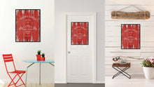 Load image into Gallery viewer, Happy girls are the prettiest girls - Audrey Hepburn Vintage Saying Gifts Home Decor Wall Art Canvas Print with Custom Picture Frame, Red
