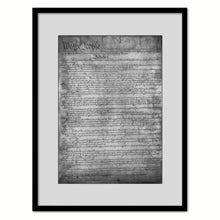 Load image into Gallery viewer, Constitution We The People Canvas Print Home Decor Wall Art, Black Framed
