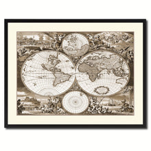 Load image into Gallery viewer, Frederick Ee Wit   Vintage Sepia Map Canvas Print, Picture Frame Gifts Home Decor Wall Art Decoration
