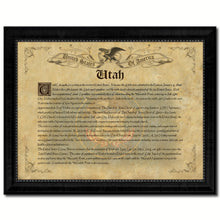Load image into Gallery viewer, Utah Vintage History Flag Canvas Print, Picture Frame Gift Ideas Home Décor Wall Art Decoration
