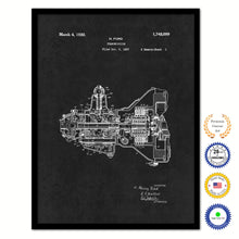 Load image into Gallery viewer, 1930 Henry Ford Engine Transmission Vintage Patent Artwork Black Framed Canvas Home Office Decor Great Gift for Mechanic Car Collector
