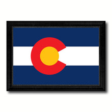 Load image into Gallery viewer, Colorado State Flag Canvas Print with Custom Black Picture Frame Home Decor Wall Art Decoration Gifts
