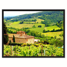 Load image into Gallery viewer, Vineyard Tuscany Italy Landscape Photo Canvas Print Pictures Frames Home Décor Wall Art Gifts
