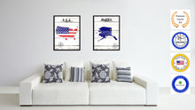 Load image into Gallery viewer, Alaska State Flag Gifts Home Decor Wall Art Canvas Print Picture Frames
