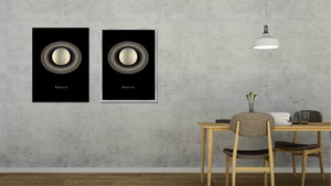 Saturn Print on Canvas Planets of Solar System Black Custom Framed Art Home Decor Wall Office Decoration
